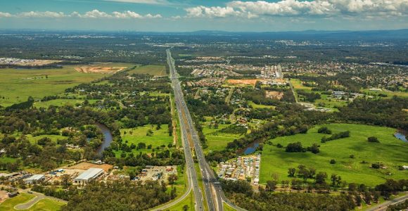 Aerial view of caboolture